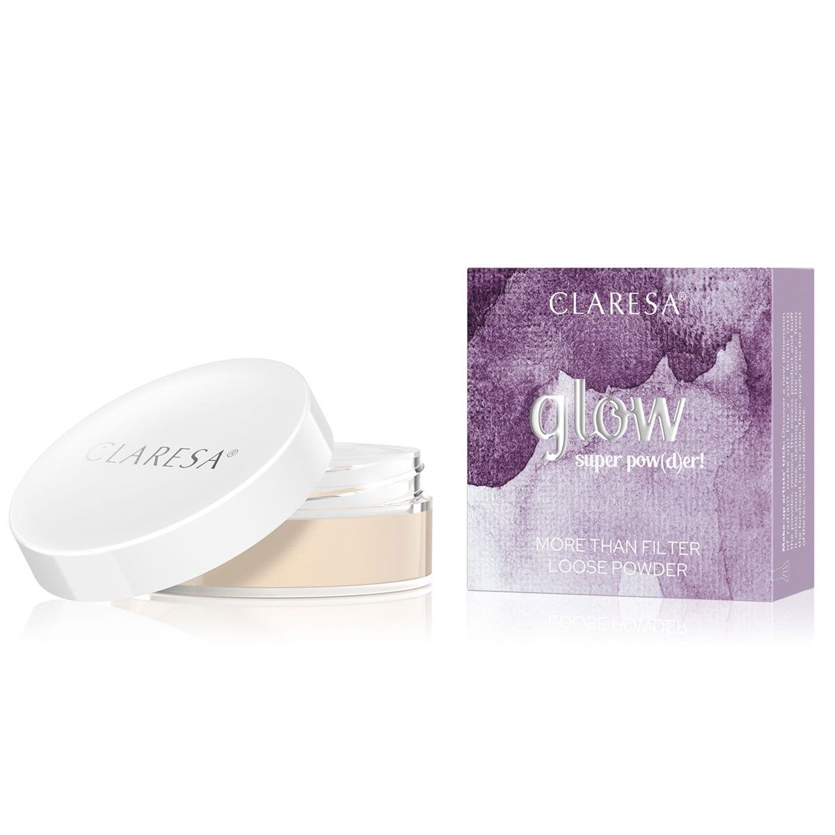 Claresa glow púdar scaoilte super pow(d)er! 12gr.