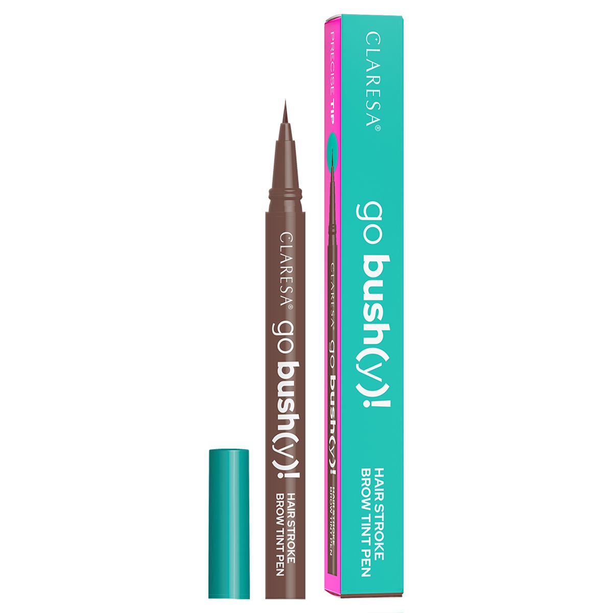 Claresa go bushy eyebrow pen 02 choco brown