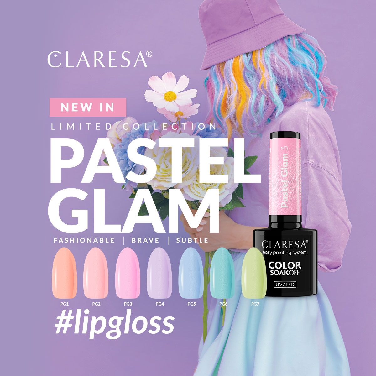 Claresa UV LED Gel Polish 5ml Pastell Glam 7