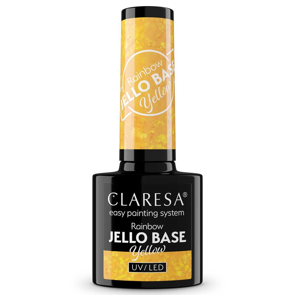 Claresa rainbow jello base coat gul 5ml