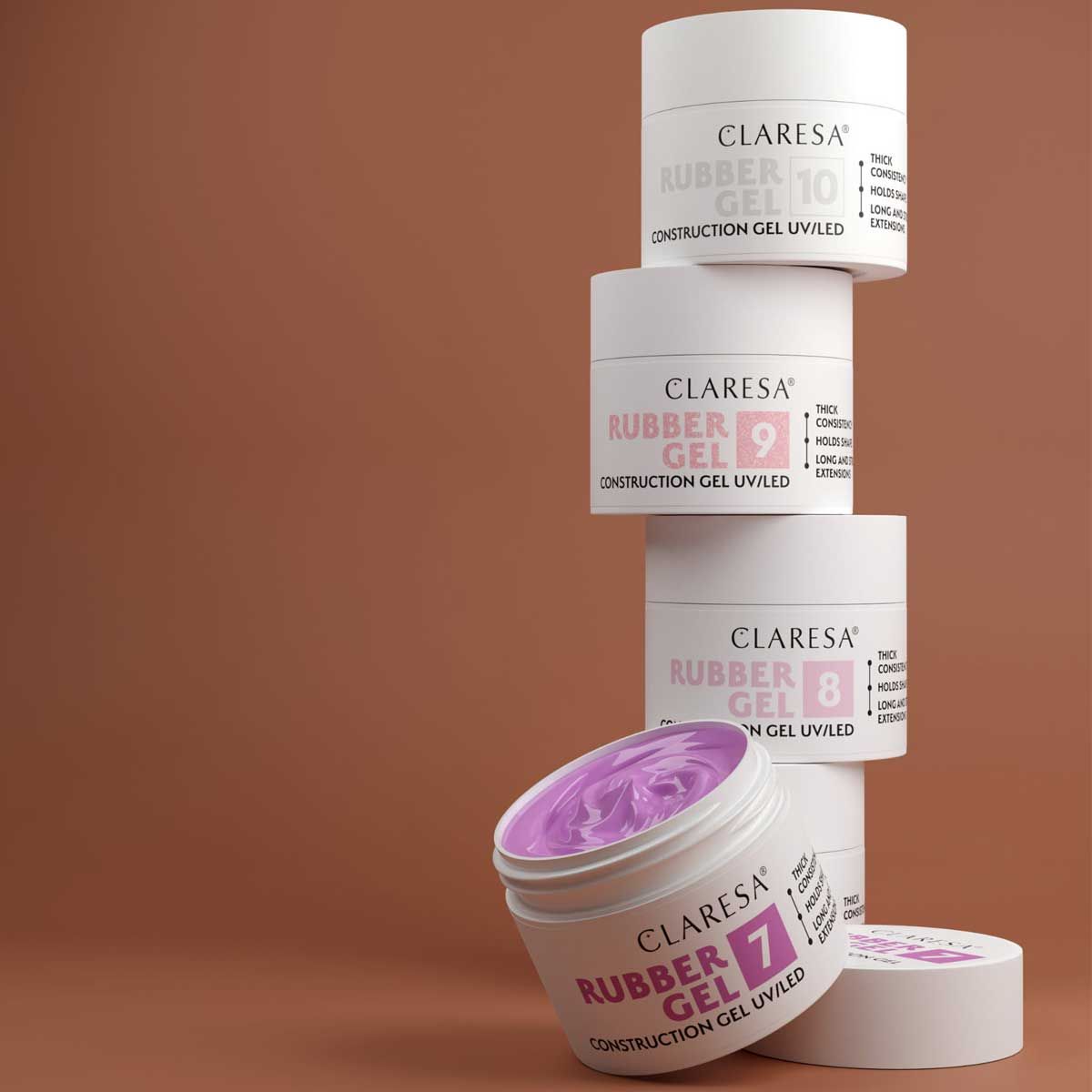 Claresa rubber gel 7 soft lilac 45gr.