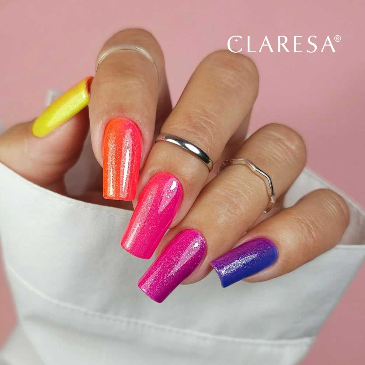 Claresa Lakier żelowy UV LED 5ml Funky Disco 1 Yellow Groove