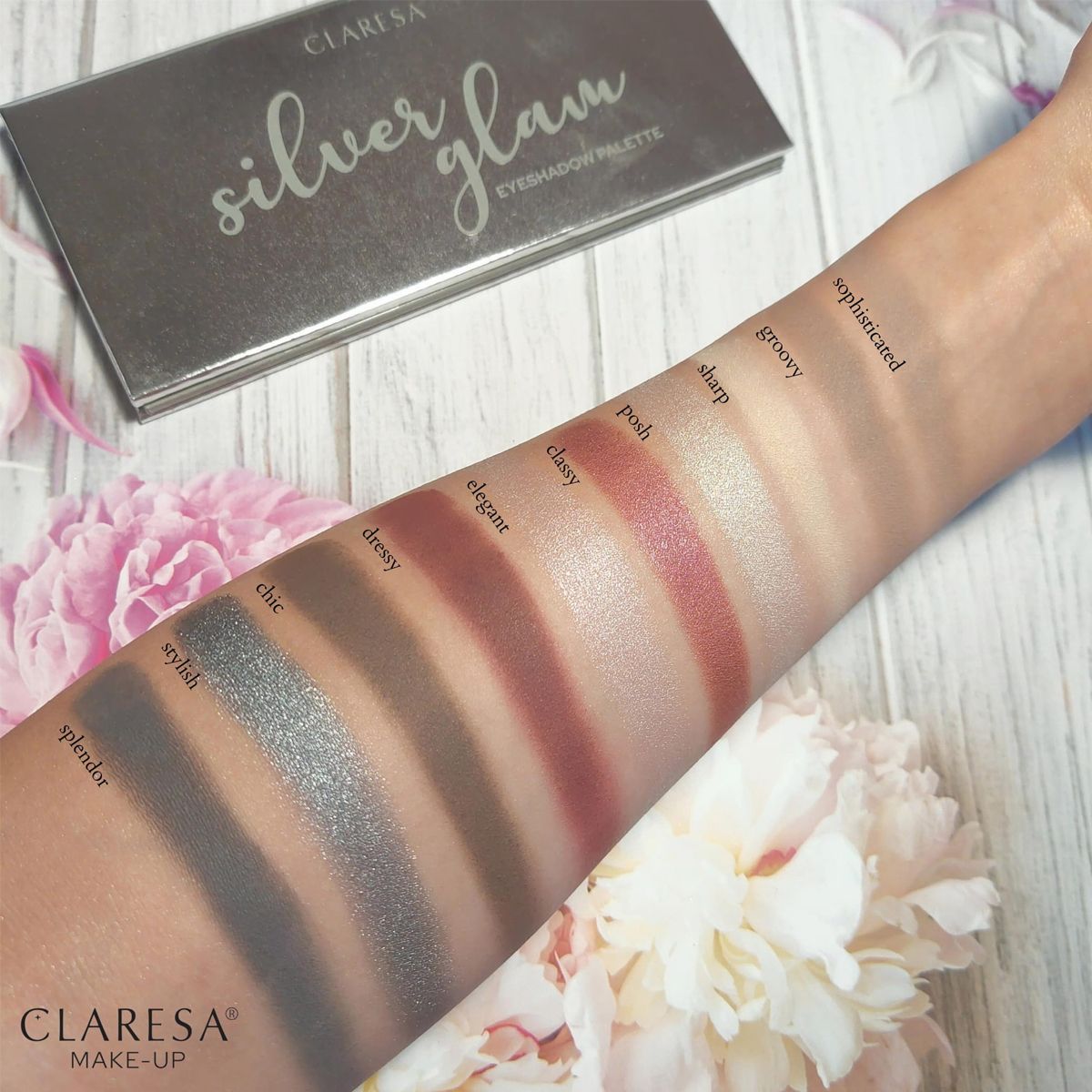 Claresa Lidschatten-Palette Silver Glam