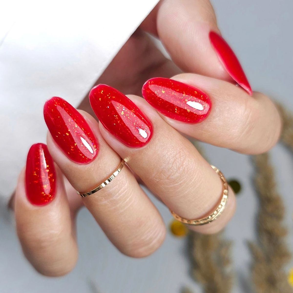 Claresa rainbow jello base coat red 5ml