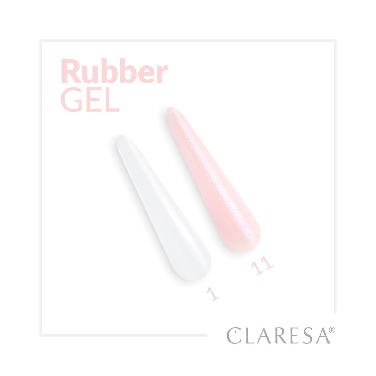 Claresa rubber gel 1 transparent 12gr.