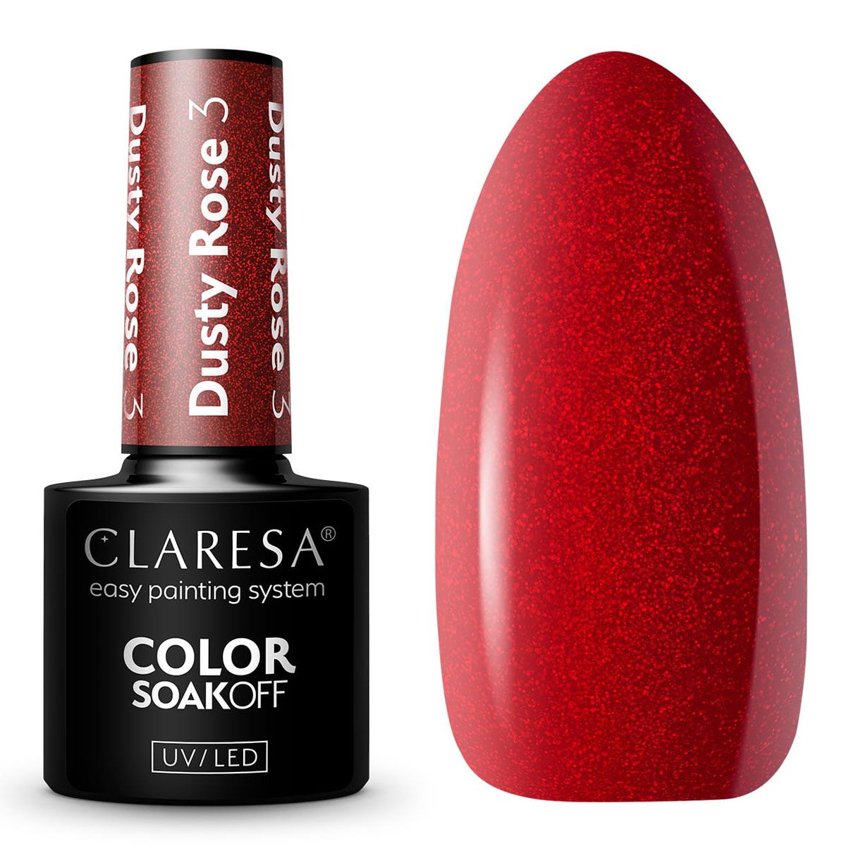 Claresa UV LED Gel Polish 5ml Dusty Rose 3