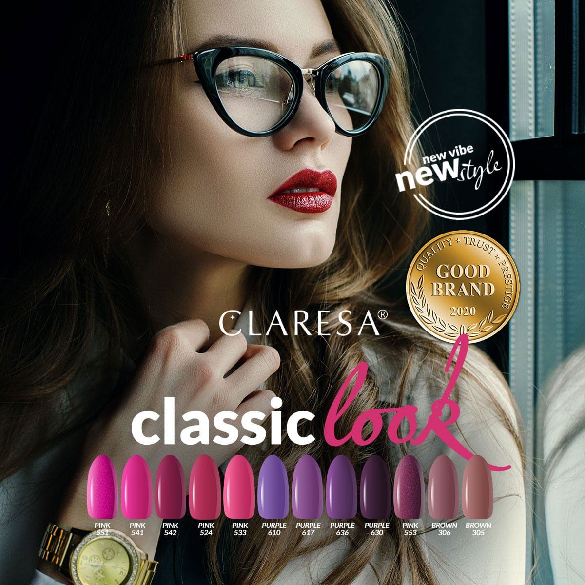 Claresa Vernis Gel UV LED 5 ml Violet 630 Look Classique
