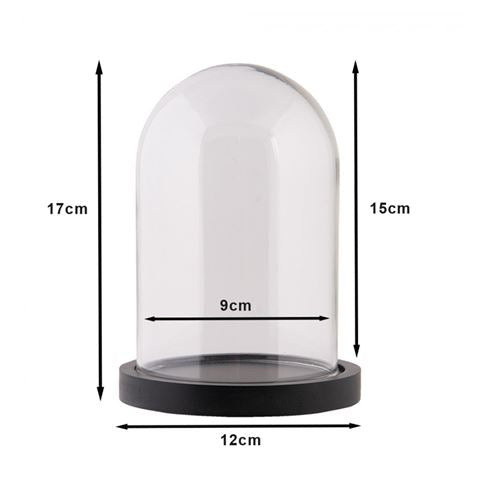Clayre eef cloche 6gl2168z transparent 12x17 cm