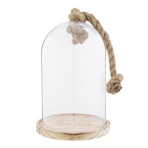 Cloche Clayre eef 6gl2222 transparent 17x29 cm