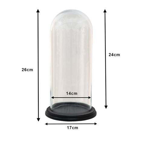 Clayre eef stolp 6gl3472 transparent 17x26 cm