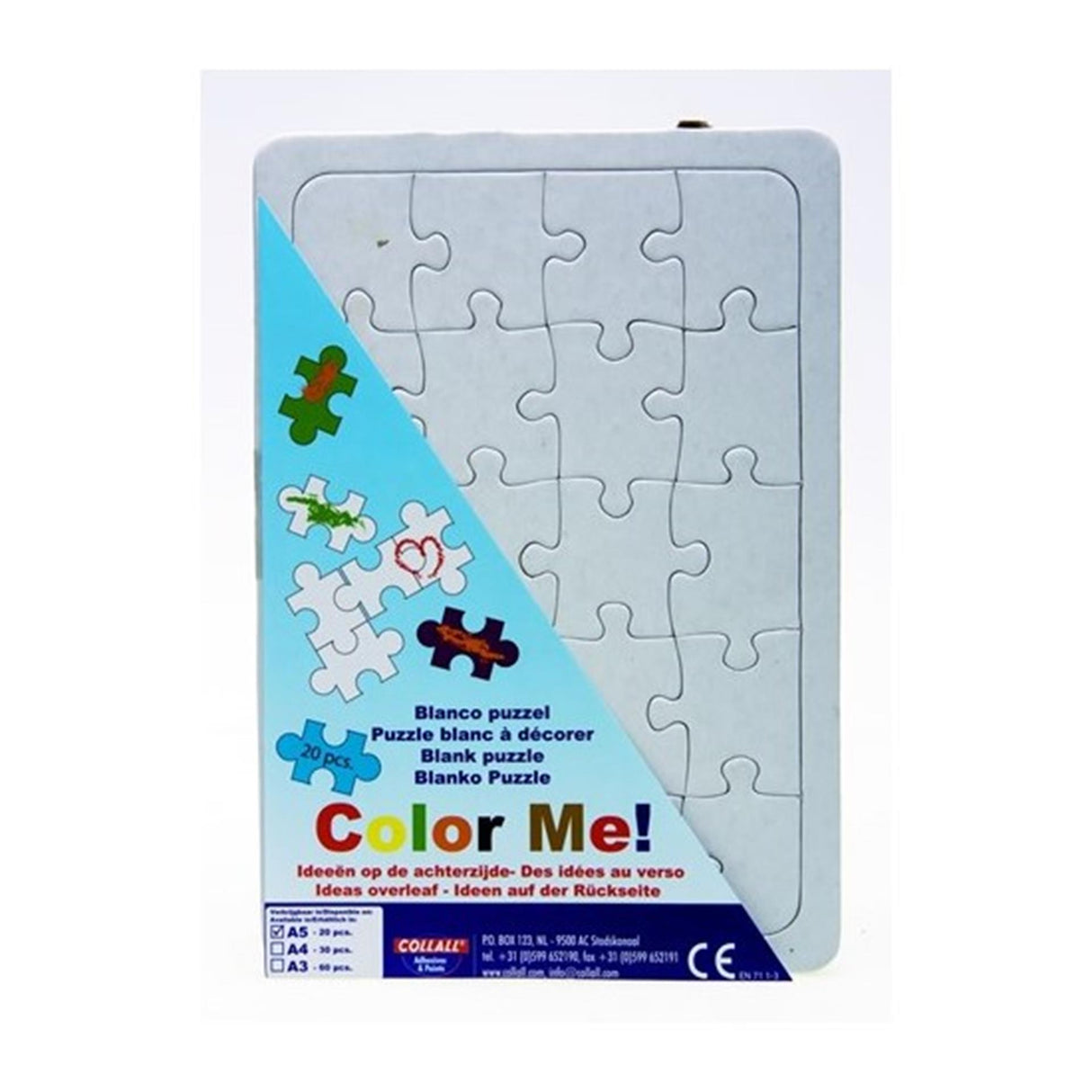 Collall blanco puzzel a5 20pcs