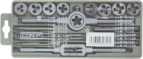 Комплект метчици за резба Con:p 20 бр - cp676014