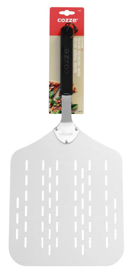 Cozze Pizza Peel with Holes Aluminum 60 cm Silver Black