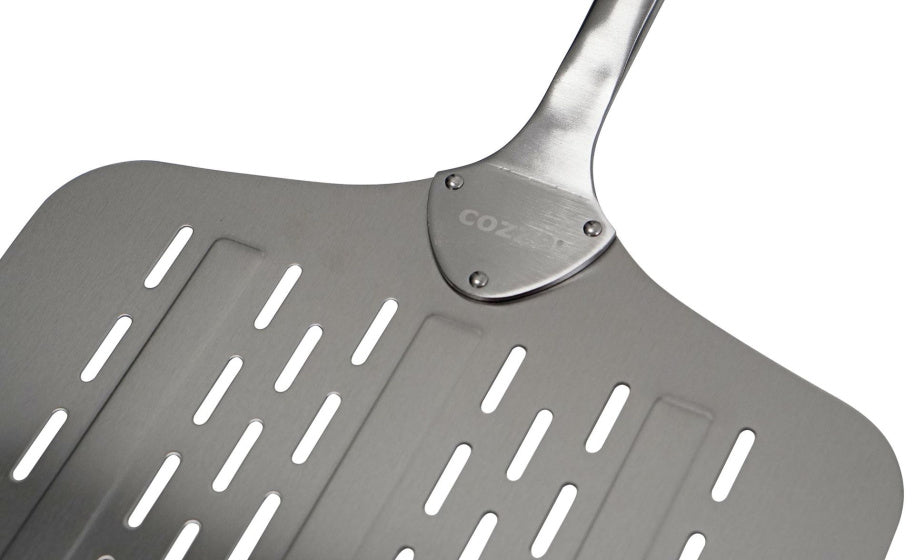Cozze Stainless Steel Pizza Peel with Ventilation Holes 66 cm Silver