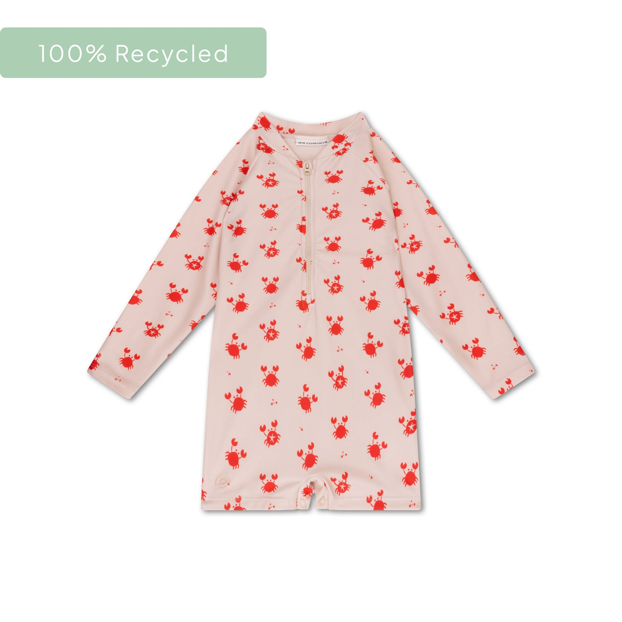 Cañado | Beige Red UV Swimming Suit Chicos