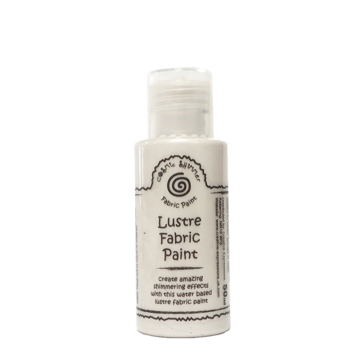 Cosmic shimmer • fabric lustre paint french pearl 50ml