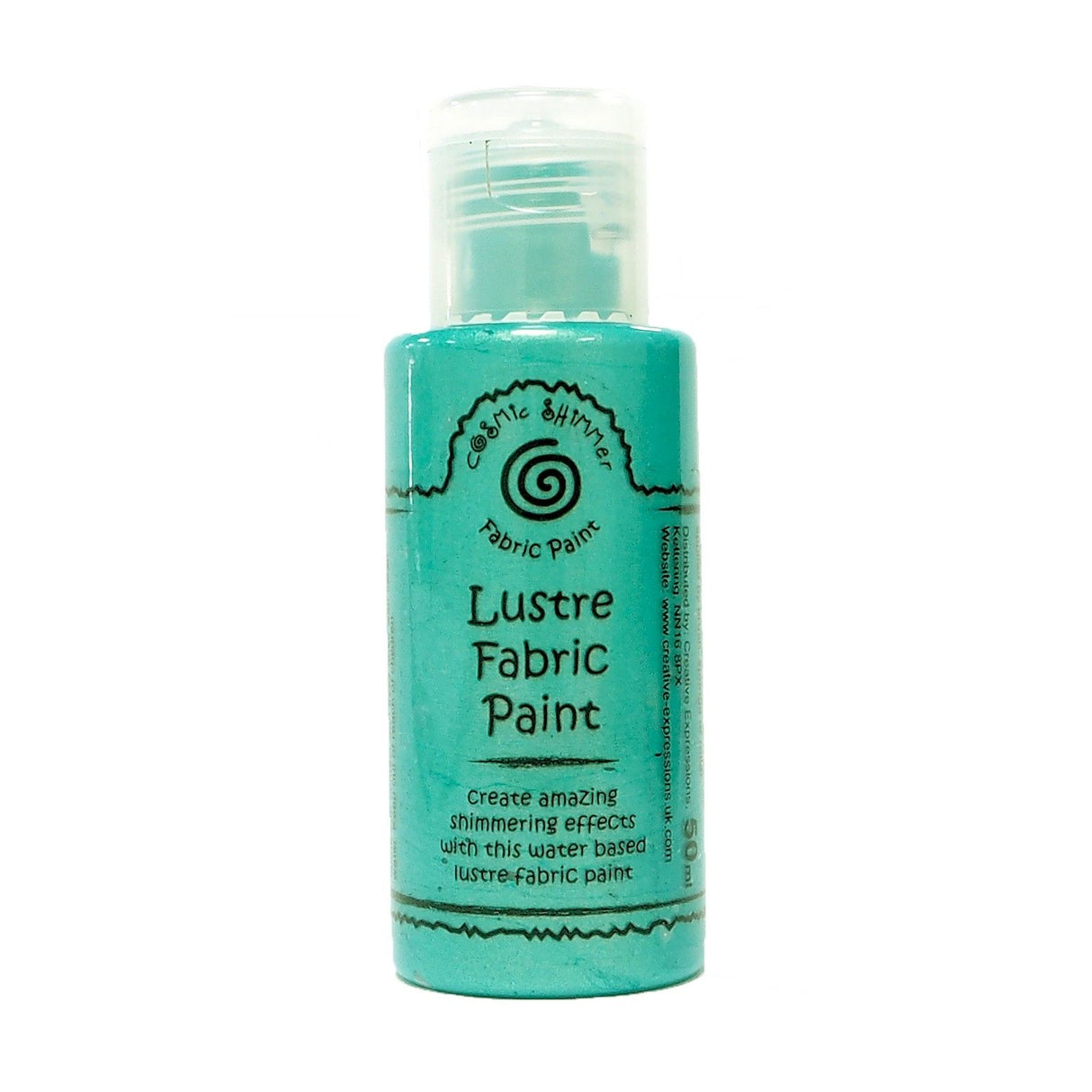 Cosmic shimmer • fabric lustre paint sea green 50ml