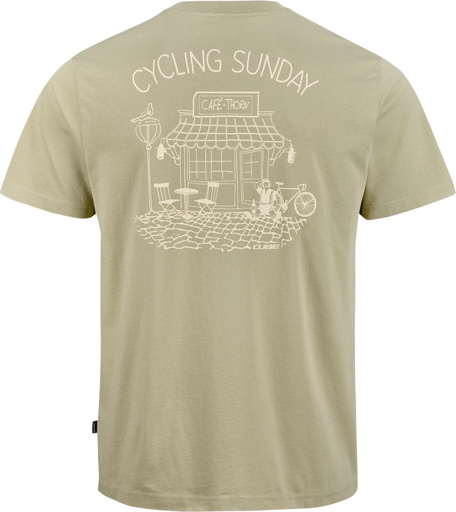 Cube organic cycling sunday gty fit - t-shirt | s