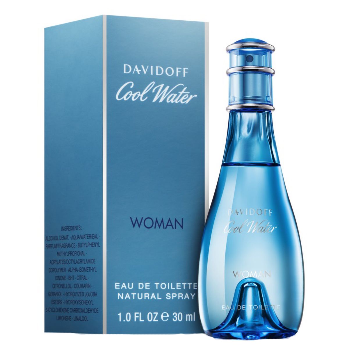 Davidoff eau de toilette spray agua fría mujer 30ml señoras
