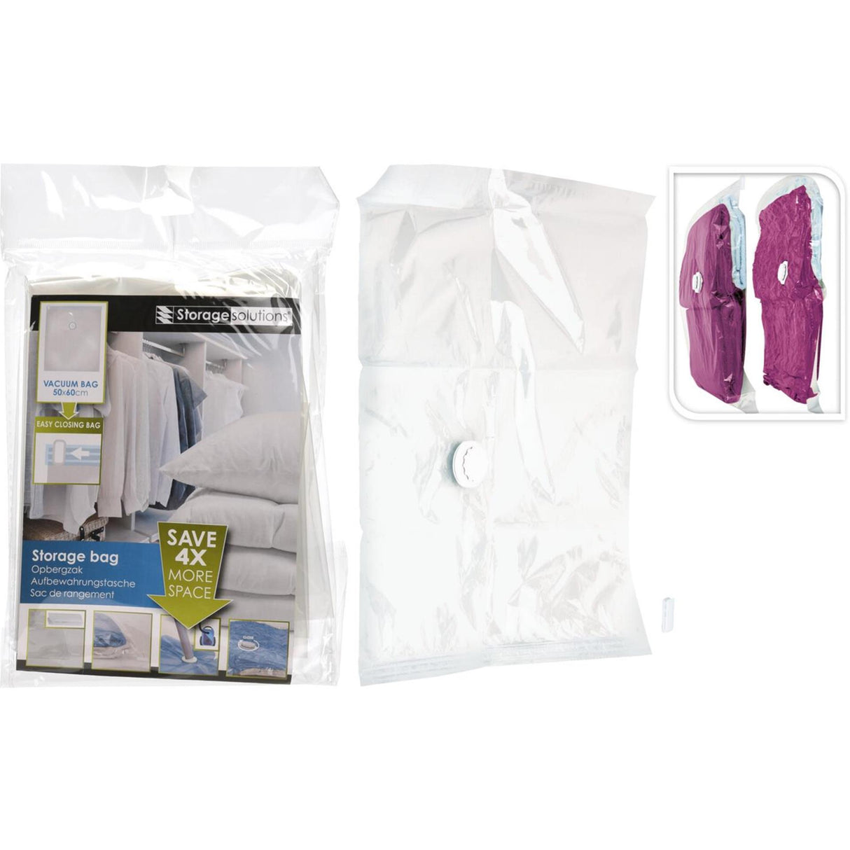 Storage solutions opbergzak vacuum 50x60cm