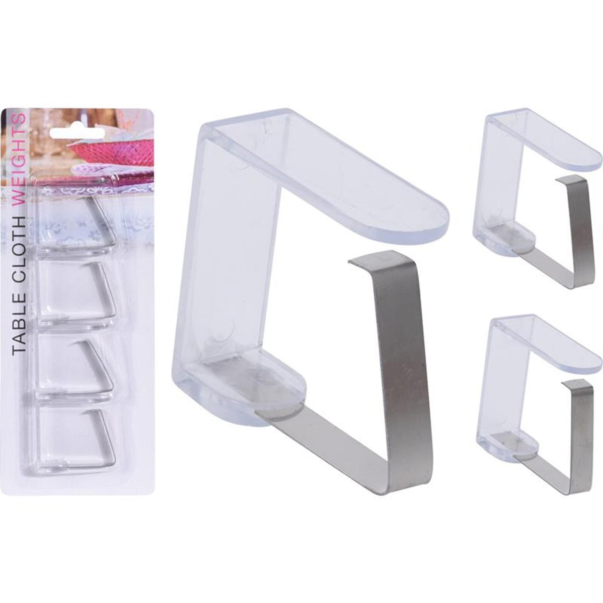 Pro garden tafelkleedklemmen set van 4 stuks