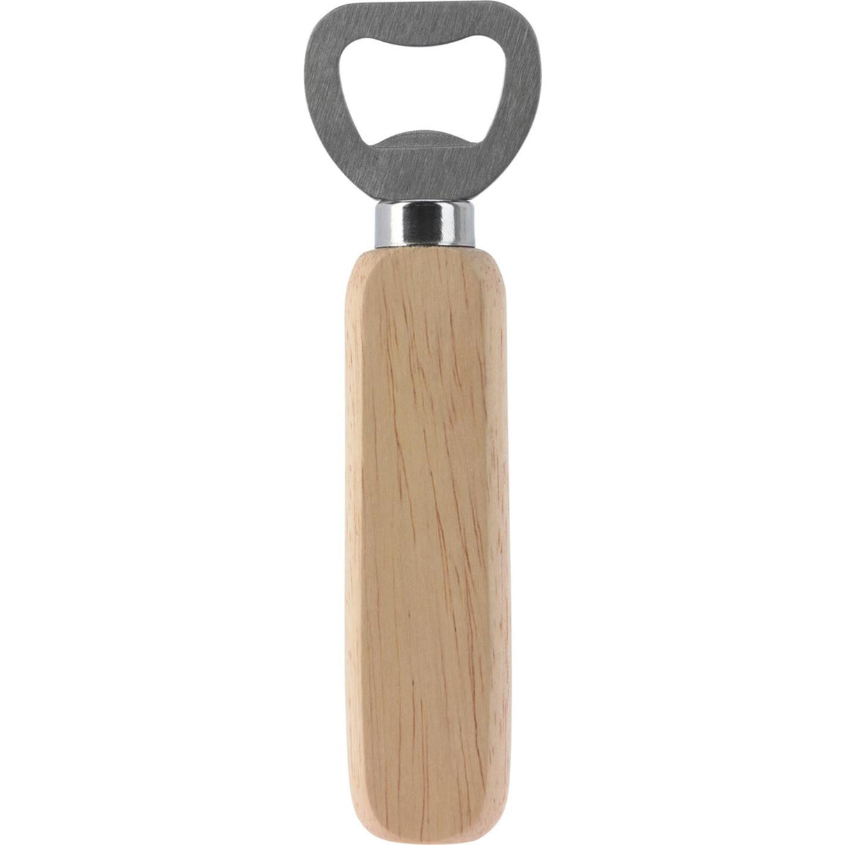 Excellent houseware flesopener rvs met eikenhouten heft