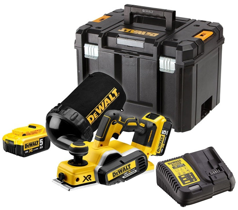 Dewalt dcp580p2 accuschaafmachine 18v 5,0ah li-ion