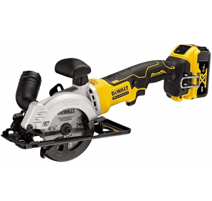 Dewalt dcs571p2 | accu cirkelzaag | 18v xr | 115 mm | brushless | 2x 5,0 ah | in tstak koffer - dcs571p2-qw