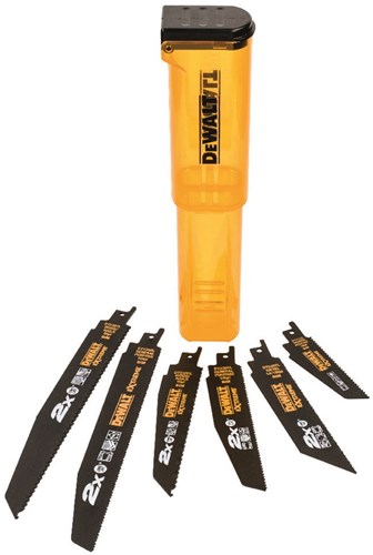 Dewalt accessoires 6-delige set 2x bim reciprozaagbladen (1x dt2300l-qz, 1x dt2307l-qz, 1x dt2315l-qz, 1x dt2301l-qz, 1x dt2308l-qz, 1x dt2407l-qz) - dt2440l-qz