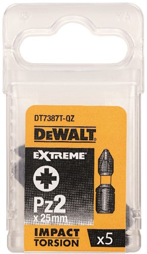 Príslušenstvo Imp dewalt act torsion 25mm pz2 - dt7387t-qz