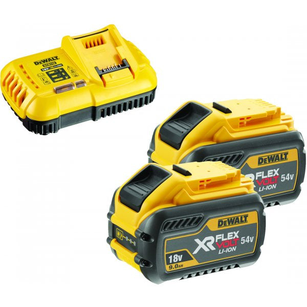 Dewalt dcb118x2-qw starterset - dcb118 snellader voor 18v en flexvolt accu's + 2x accu dcb547 - dcb118x2-qw