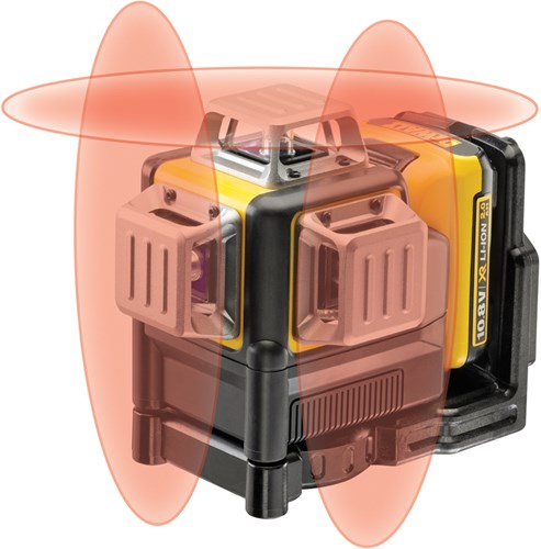 Dewalt dce089d1r láser de líneas cruzadas autonivelante 10.8v - láser rojo - dce089d1r-qw