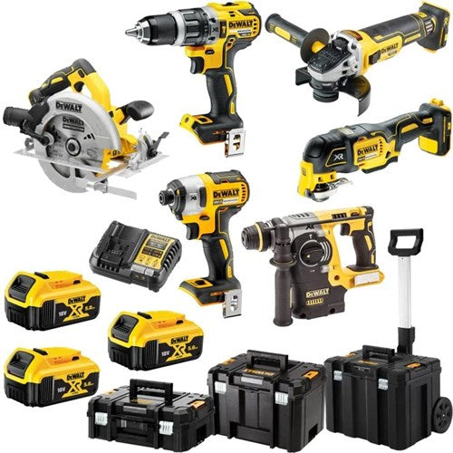 Dewalt dck685p3t | kombinačná sada | dcd796 + dcf887 + dch273 + dcg405 + dcs570 + dcs356 | 18v | 5,0ah lítium-iónová | v tstak - dck685p3t-qw