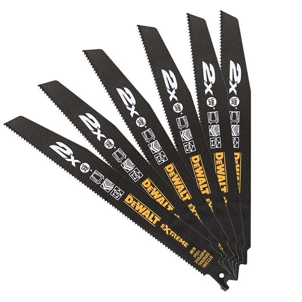 Dewalt accessoires dt2301l-qz reciprozaagblad 152mm x 2.5mm (5 stuks) - dt2301l-qz