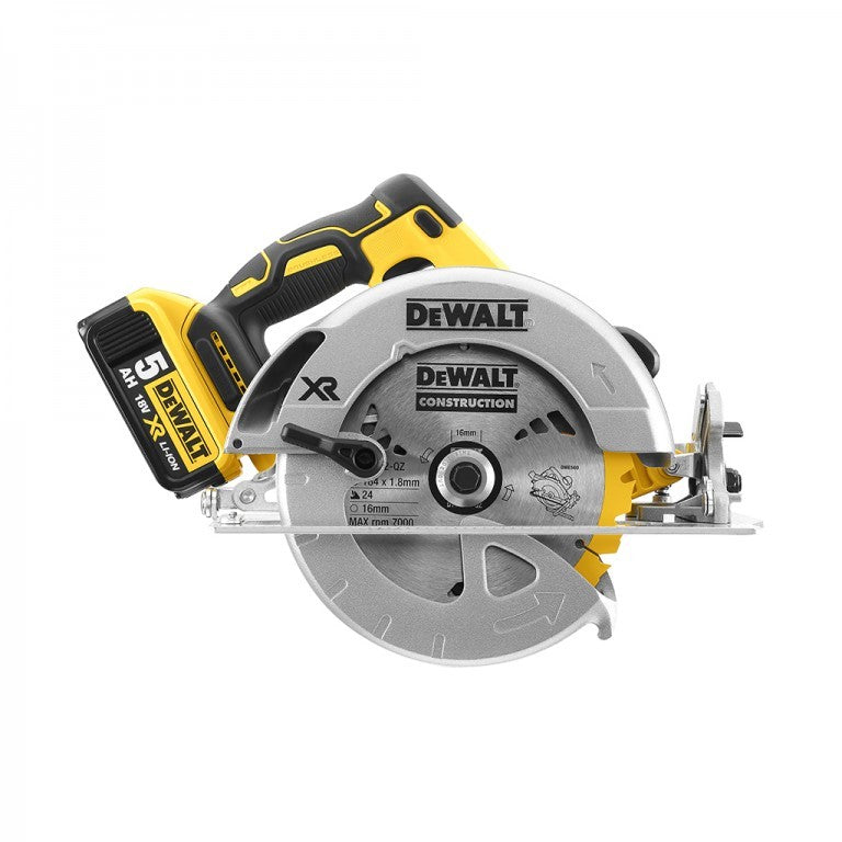 Dewalt dcs570p2 accu cirkelzaag 18v 5.0ah xr li-ion in t-stak