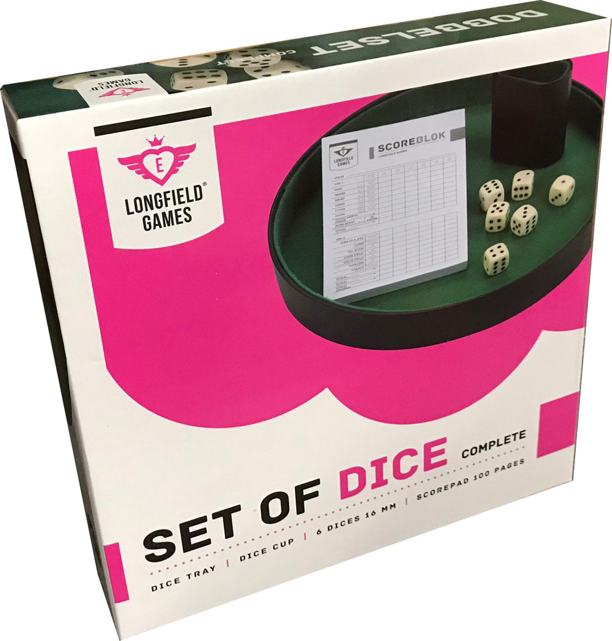 Longfield pokerpiste dobbelset compleet