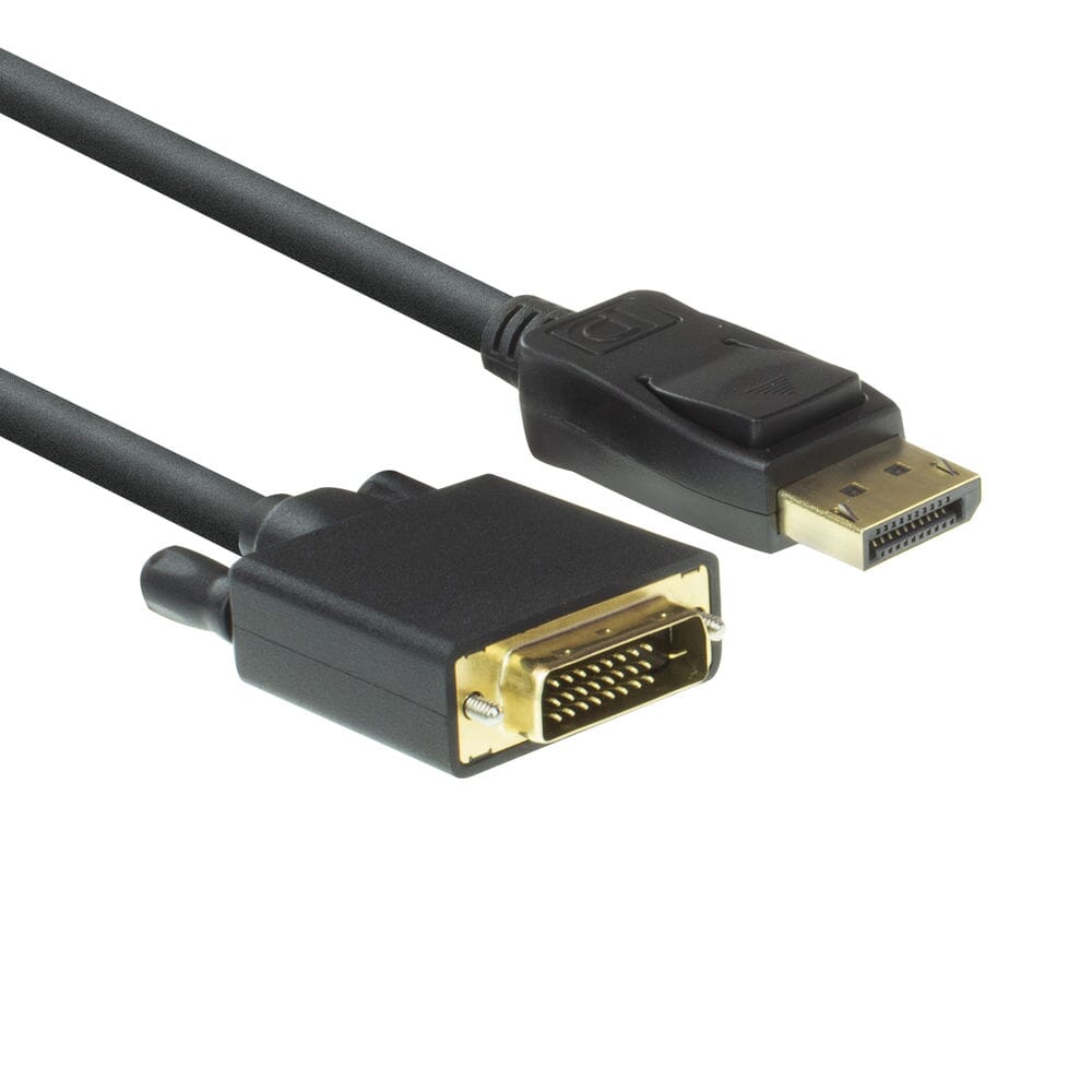 Handle DisplayPort til DVI mannlig tilkoblingskabel, glidelåspose
