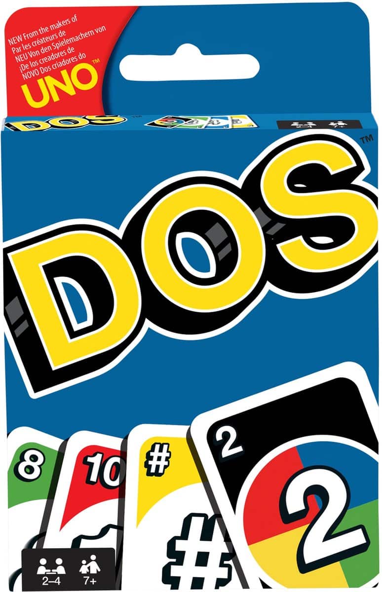 Boosterbox Mattel - Juego de cartas UNO DOS