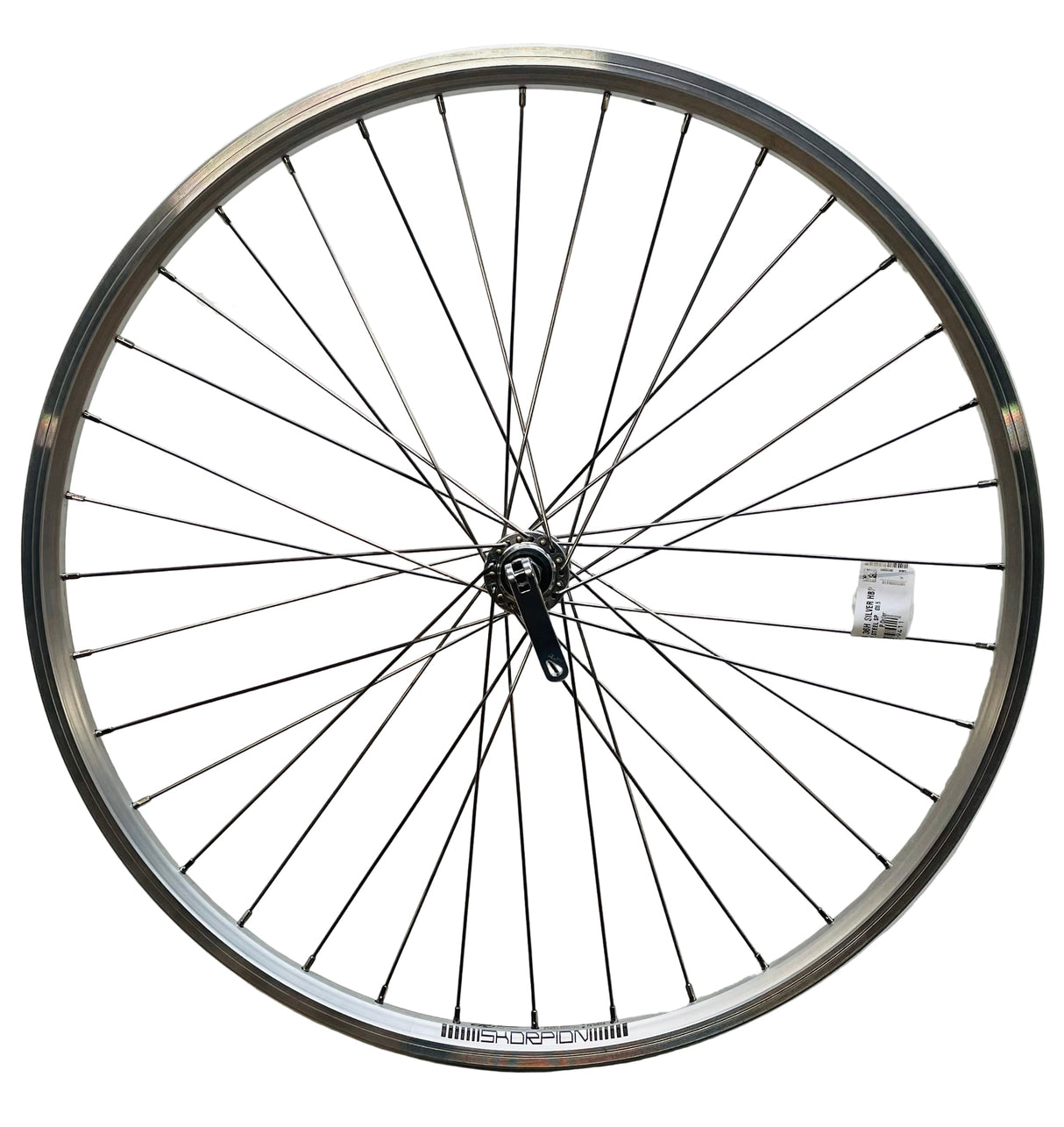Rodi voorwiel 26 - 559x19 skorpion alu. zilver fm21 qr sp.14 rvs