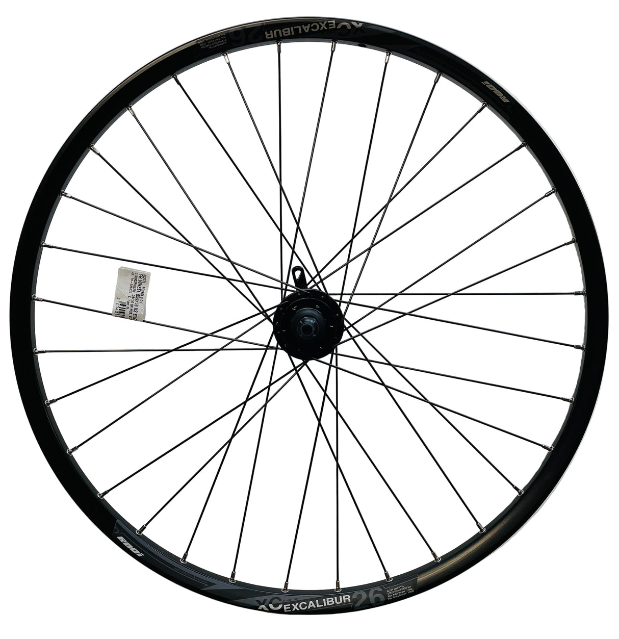 Rodi voorwiel 26 - 559x19 iis excalibur 2xc db600 qr zwart schijfrem