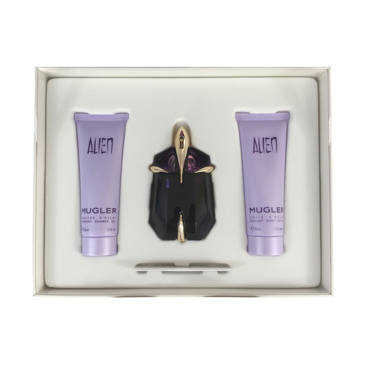 Thierry mugler alien geschenkset eau de parfum spray 60ml + body 50ml + eau de parfum 10ml
