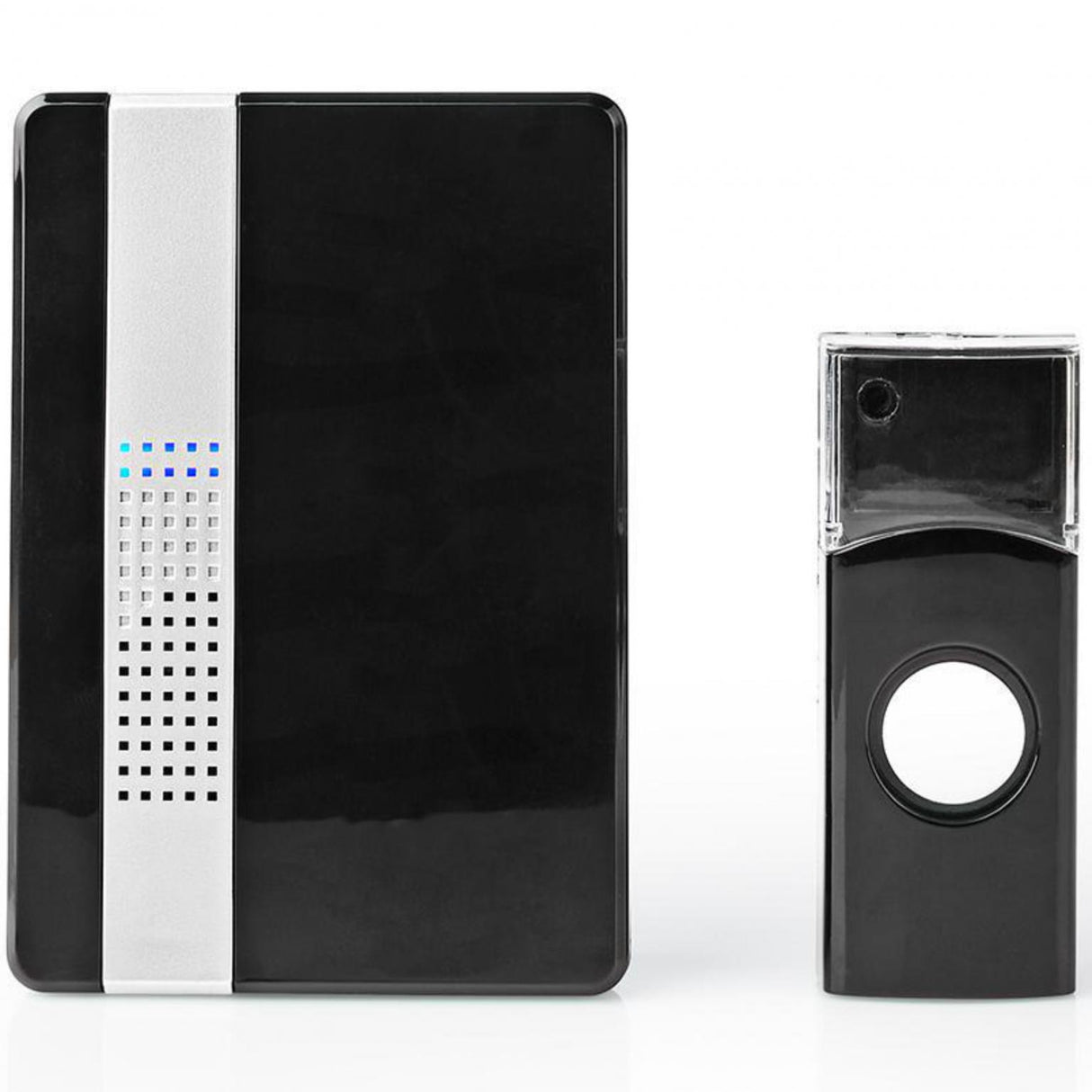Nedis Wireless Doorbell Set Energieversuergung | 80dB | 300 m | ip44 | schwaarz | 1 Stéck - doorb223cbk doorb223cbk