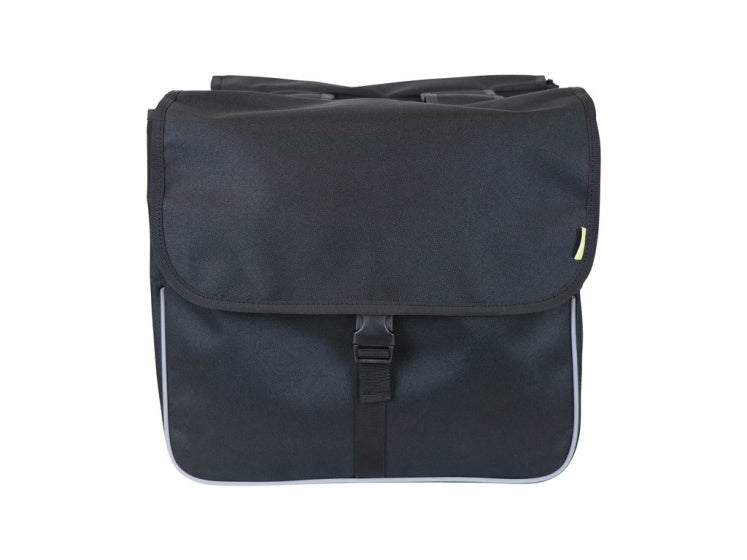 DRESCO Basis Shopper duebel Vëlo Bag 26 Liter Nylon schwaarz