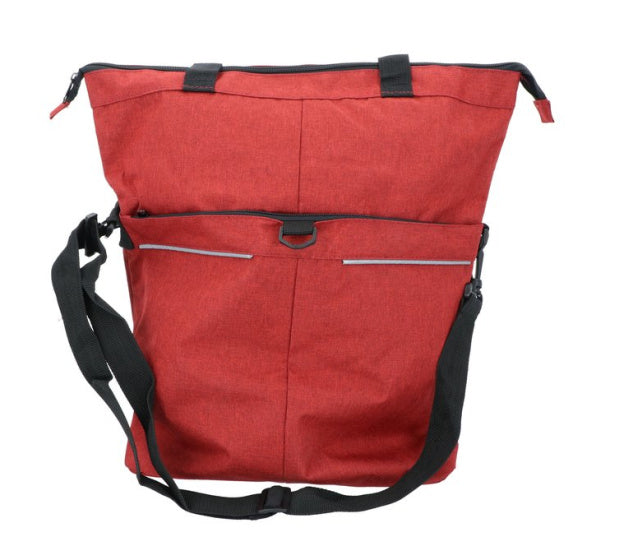 Dresco Single Bicycle Bag and Shopper 18 litros Rojo
