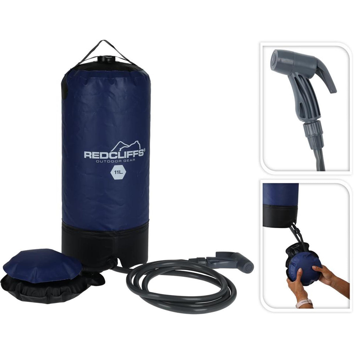 Redcliffs camping douche met pomp 11 liter