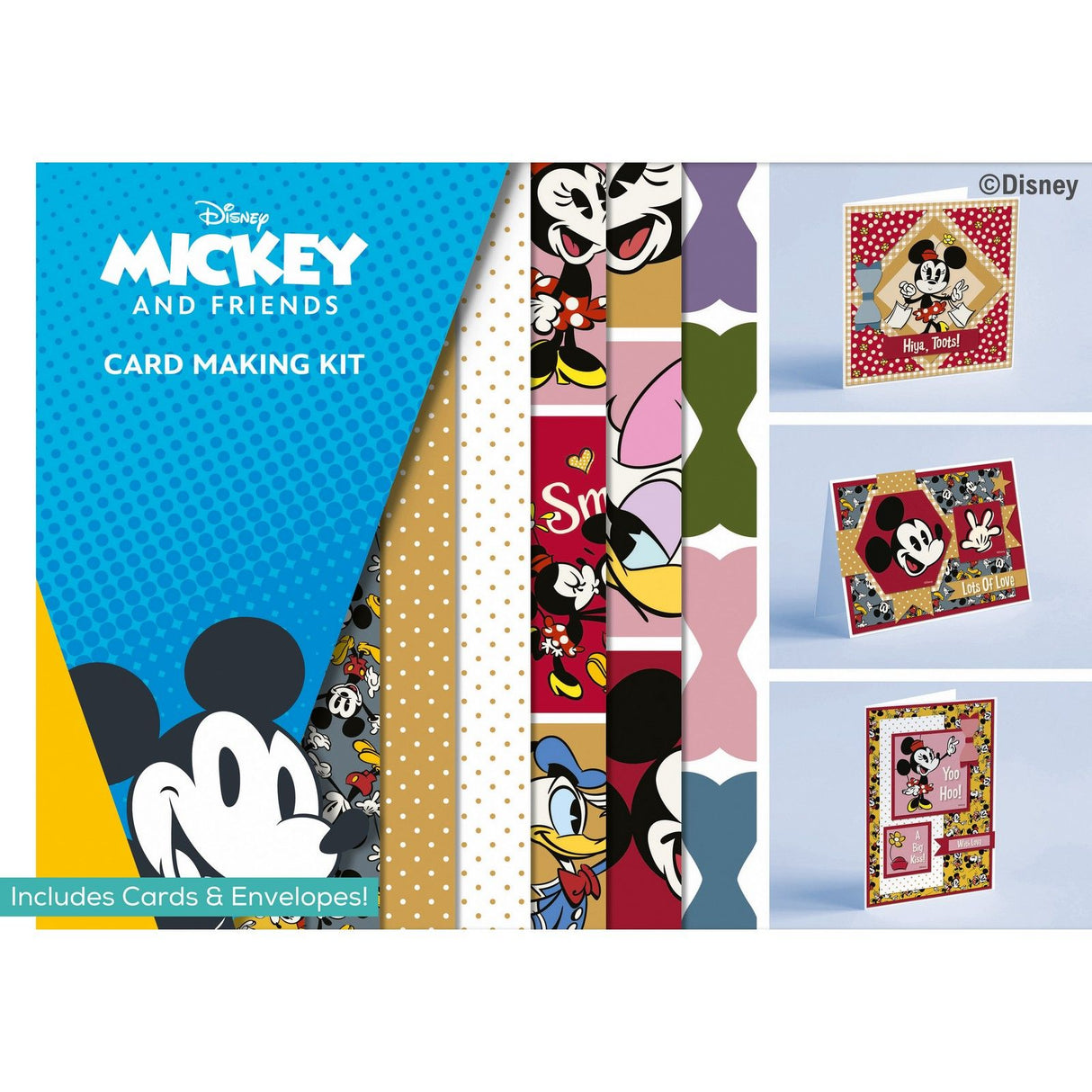 Creative expressions • mickey minnie mouse large card a4 kit