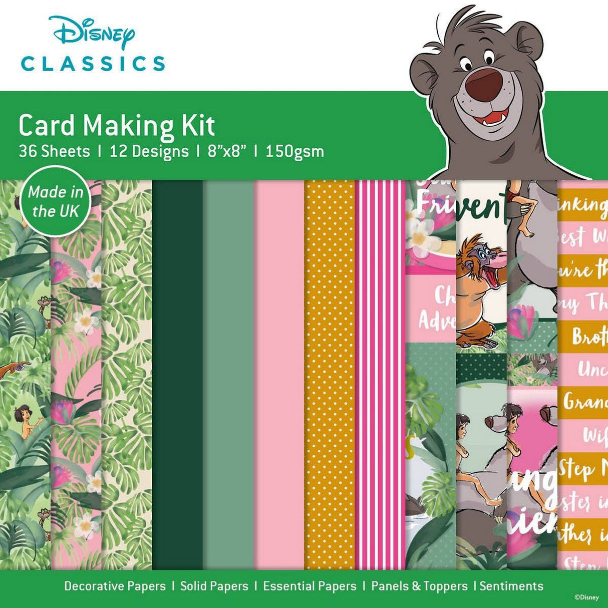 Creative expressions • card making pad the jungle book