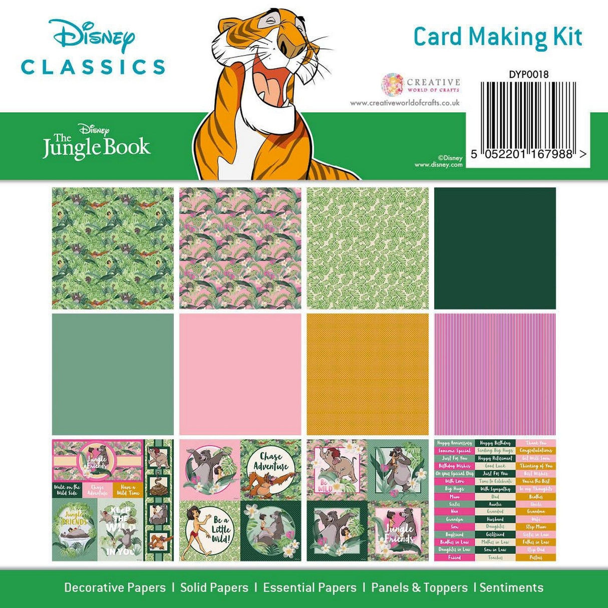 Creative expressions • card making pad the jungle book