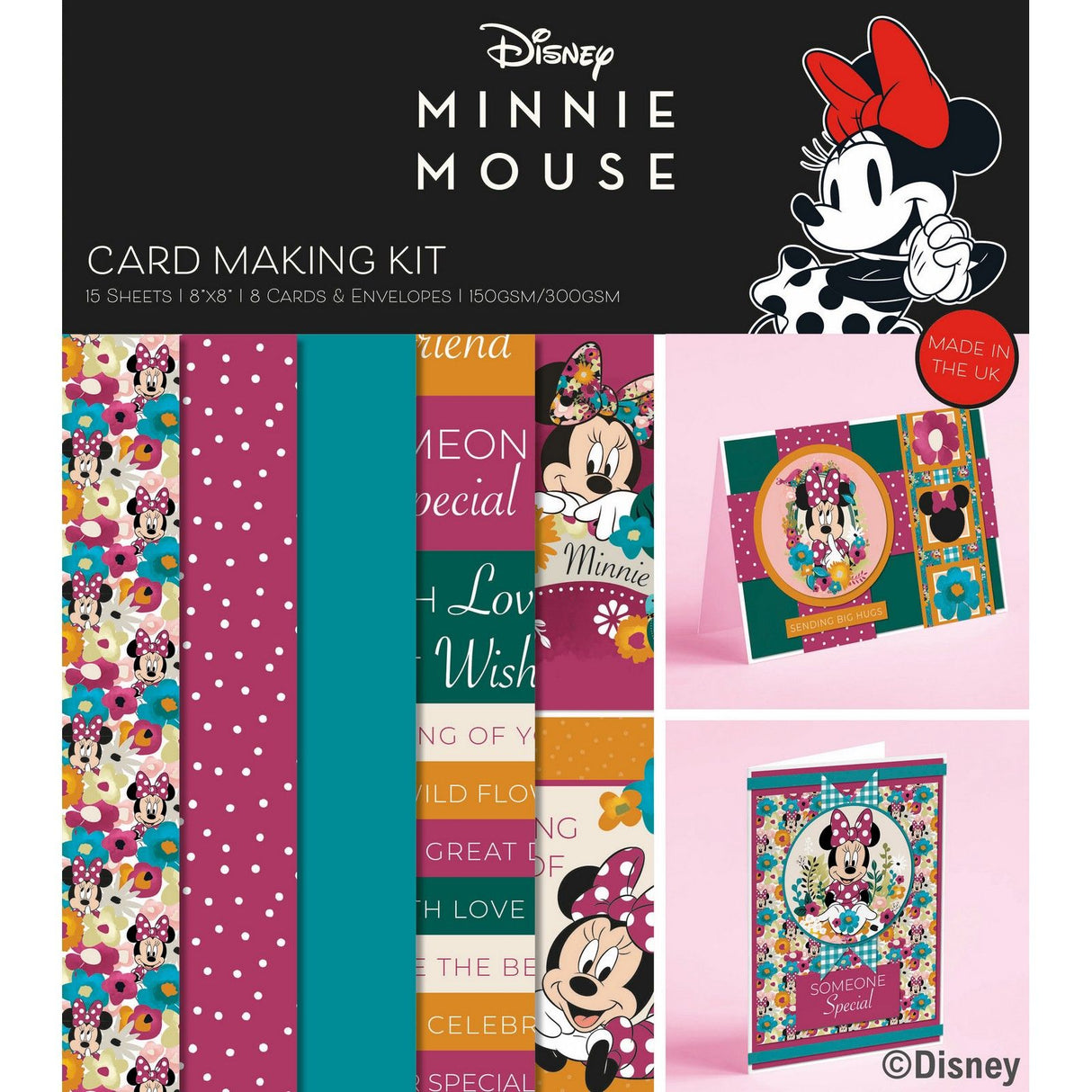 Creative expressions • mickey minnie small card 8x8 kit