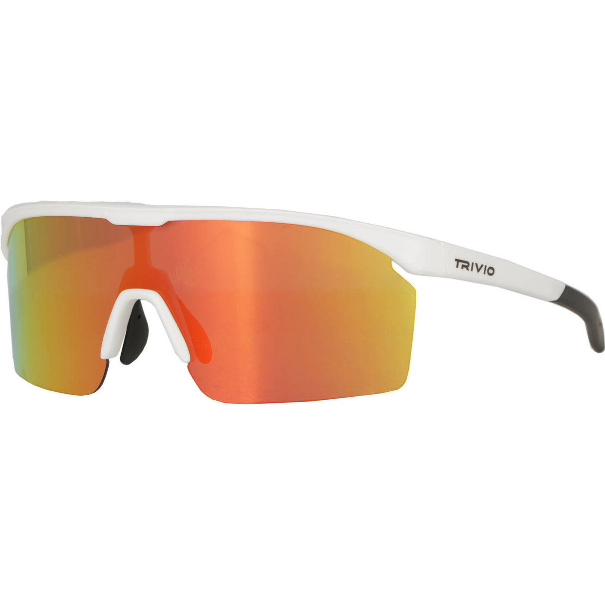 Trivio - cycling glasses noa white revo red with extra transparent lens